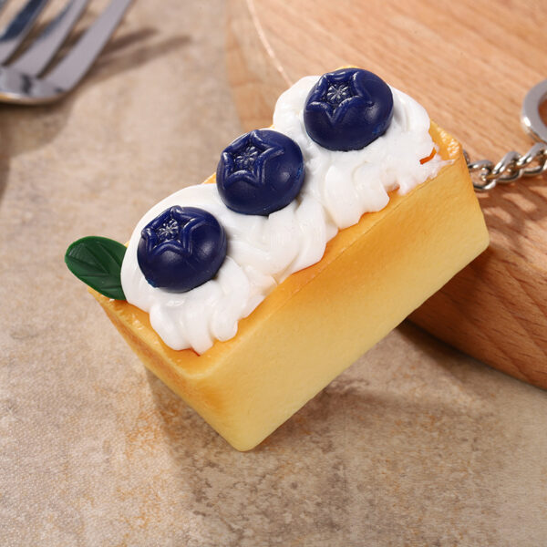 Wholesale PVC Simulation Cream Cake Keychain