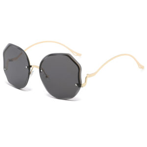 gold frame full gray