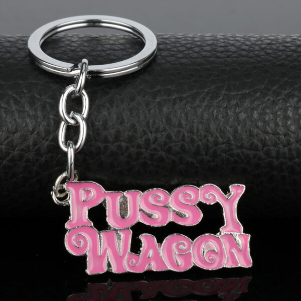 Wholesale Kill Bill Keychain Pussy Wagon Alloy Oil Dripping Keychain