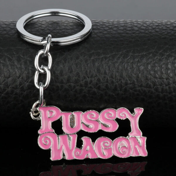 Wholesale Kill Bill Keychain Pussy Wagon Alloy Oil Dripping Keychain