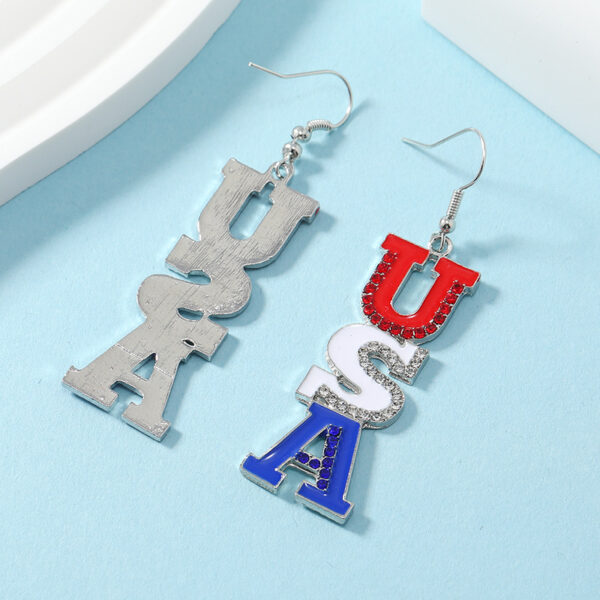 O1CN01MSJ4zd21msSKchHwU_1121057028-0-cib Wholesale American Independence Day Flag Earrings