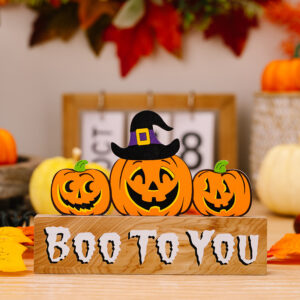 Halloween wooden letter Table E