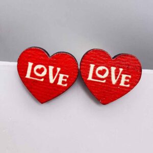 JE1199B / Wooden ear studs