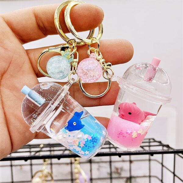 Wholesale Acrylic Sea Animal Floating Creative Keychain