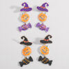O1CN01MUd8UC1X6neGafOQo_1768642875-0-cib Wholesale Funny Pumpkin Hat Halloween Exaggerated Color-contrast Earrings