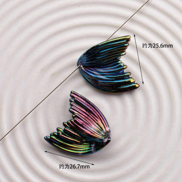 Wholesale UV Coated Mermaid Fish Tail Acrylic Loose Beads