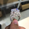 Wholesale Openwork Zircon Copper Rings