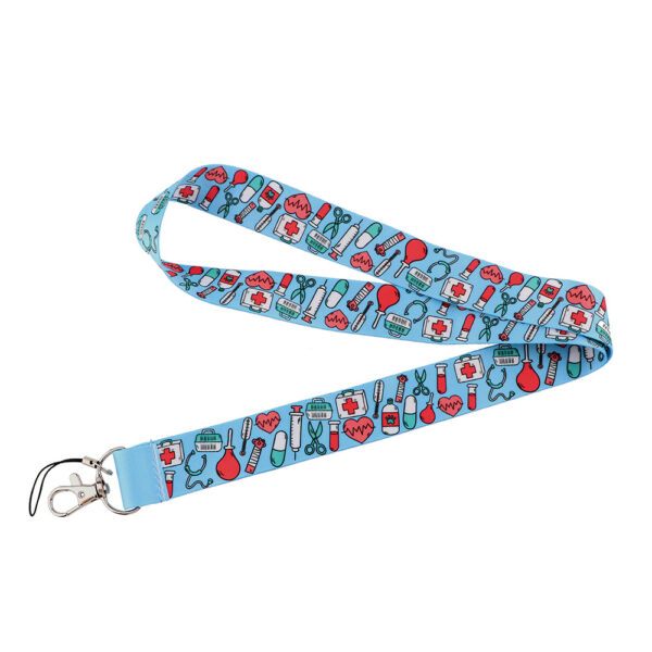 Wholesale Polyester Doctor Lanyard Keychain