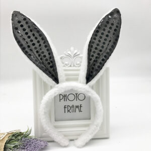 Black Sequin Rabbit Ears