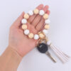 O1CN01MaqQwS1NrNfYd2oxT_2214899881623-0-cib-3 Wholesale Silicone Beaded Tassel Wrist Keychain