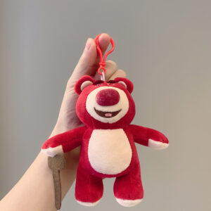 Plush red crutch bear