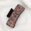 Wholesale Western Style Vintage Printed Leather Hair Clips