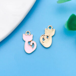 1 10x15mm oil dripping pink cat-9941-0.5g