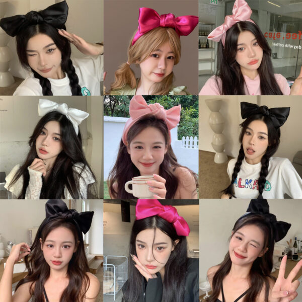 O1CN01MgkE1R1aYgbjc3yHa_2360483342-0-cib Wholesale Fabric Solid Color Oversized Bow Three-dimensional Headband