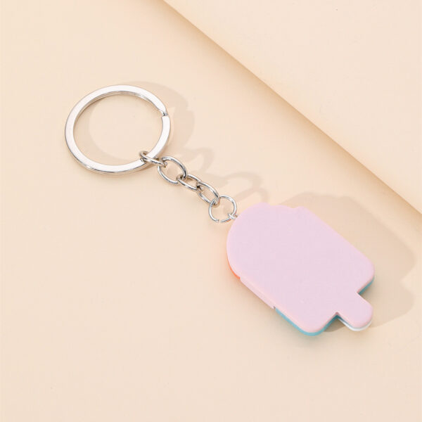 Wholesale Acrylic Candy Color Heart Keychain