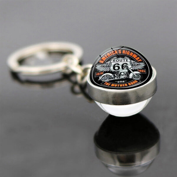 Wholesale US Route 66 Sign Zinc Alloy Keychains