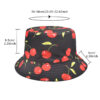 Wholesale Polyester Cherry Pattern Bucket Hat