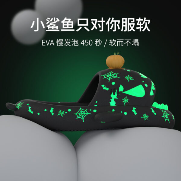 Wholesale EVA Halloween Pumpkin Shark Slippers