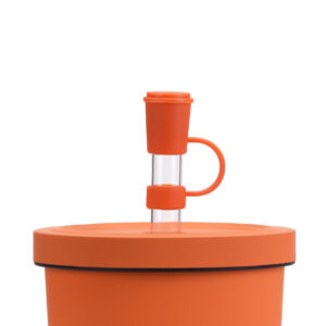Cinnabar orange -830ML milk tea cup