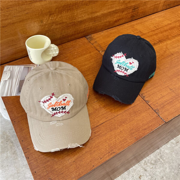 Wholesale Love Fleece Perforated Cotton Baseball Hat