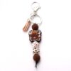 Wholesale Silicone Bead Tassel Keychain
