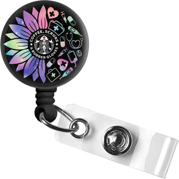 Wholesale ABS Rainbow Retractable Easy Pull Keychain