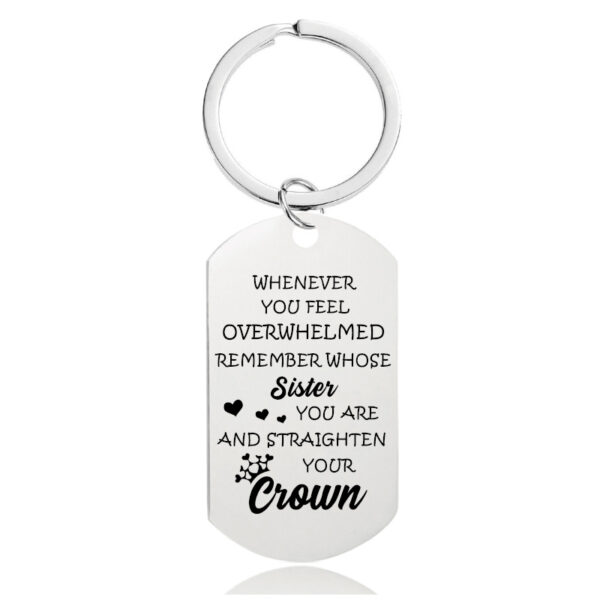 Wholesale Father's Day Mother's Day Teacher's Day Gift Lettering Metal Keychain