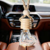 Wholesale Small Love Glass Perfume Bottle Car Dispenser Aroma Diffuser