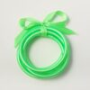 Wholesale Silicone PVC Tube Gold Foil Fluorescent Color System Bracelet
