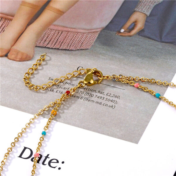 O1CN01MnDf5L2BhVoI4NBkS_2207598918370-0-cib Wholesale Double Layer Heart Shape Stainless Steel Necklaces