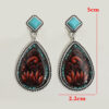 O1CN01MoP0ao1qyMbh7DUyg_2206372095564-0-cib Wholesale Droplet Sunflower Turquoise Bohemian Vintage Earrings