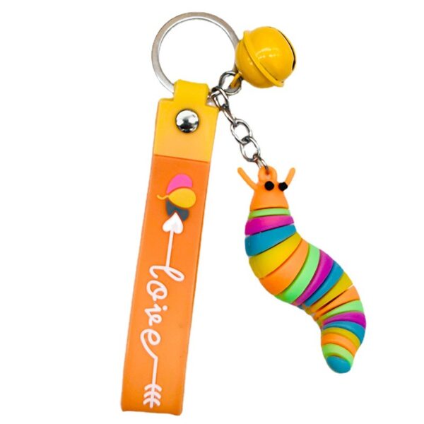 Wholesale Caterpillar PVC Keychains