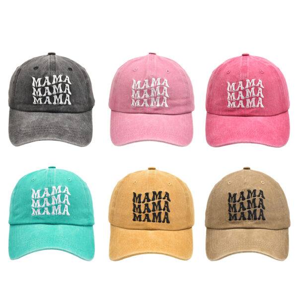 Wholesale Cotton Parent-child Three-row Letter MAMA MINI Baseball Cap