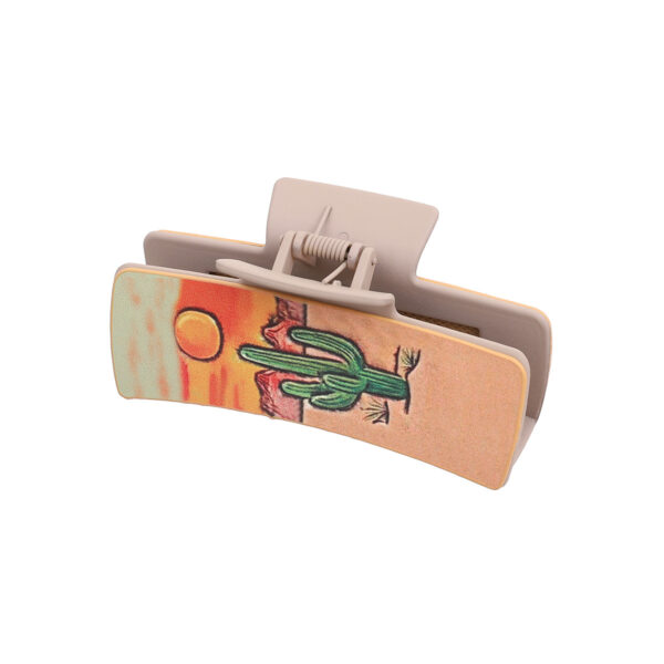 O1CN01MsX5or1ftMV88HXeU_3172764064-0-cib-2 Wholesale Western Style Sunflower Cactus Leather Hair Clip Earrings Set