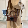 Wholesale PU Suede Camera Bag