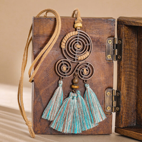 Wholesale Alloy Long Tassel Pendant Necklace