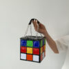 O1CN01MuCwDO1tfzVFhoRw4_2200737095930-0-cib Wholesale PU Geometric Bag Magic Square Bag