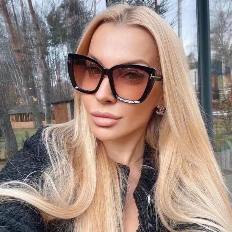 Wholesale Cat Eye Sunscreen PC Sunglasses