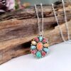 Wholesale Geometric Round Zinc Alloy Necklaces