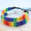 Wholesale Rainbow Hand Woven Bracelet