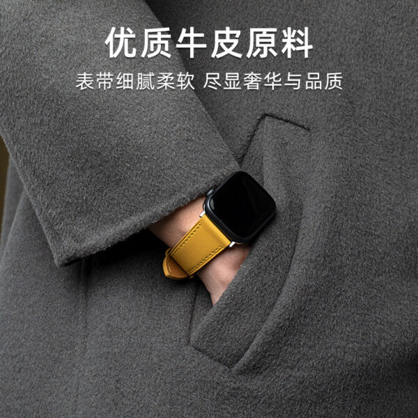 Wholesale Apple Watch Waterproof Single Loop Sports Cowhide Watch Strap