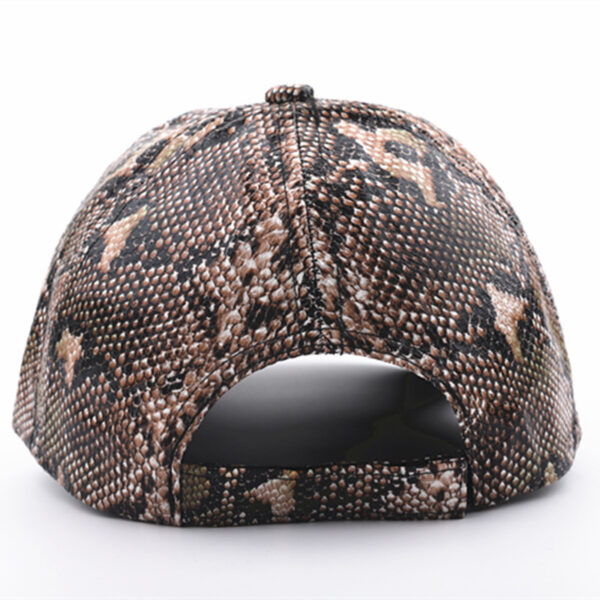 Wholesale Polyester Snake-like Leather Baseball Cap
