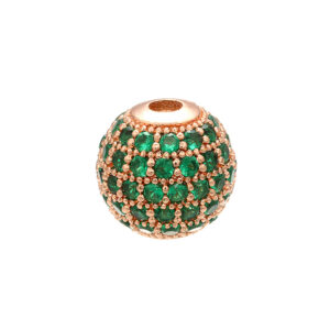Rose Golden Green Diamond / 8mm