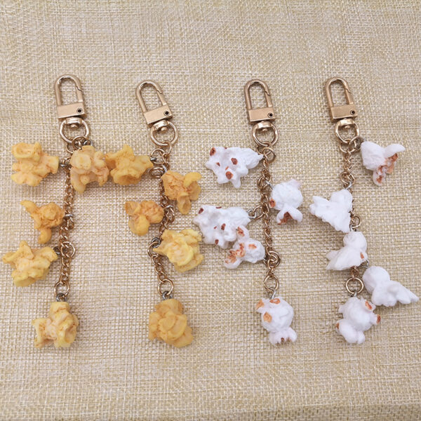 Wholesale Resin Popcorn Simulation Keychains