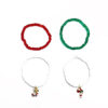 Wholesale Christmas Colorful Rice Beads Cane Socks Beaded Bracelet Set