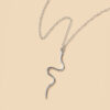 Wholesale Alloy Snake Element Necklace