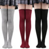 Wholesale Three-bar Over-the-knee High Striped Dance Socks