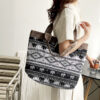 Wholesale Ethnic Style Large Capacity Canvas Bag