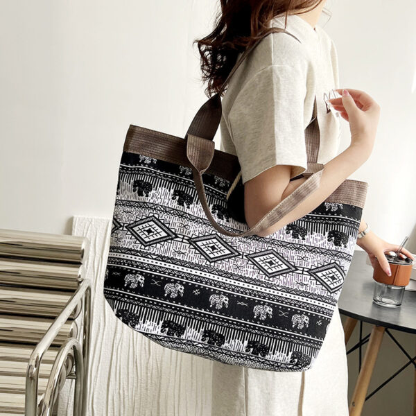 Wholesale Ethnic Style Large Capacity Canvas Bag
