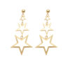 Wholesale of Multi-layer Pentagram Metal Earrings